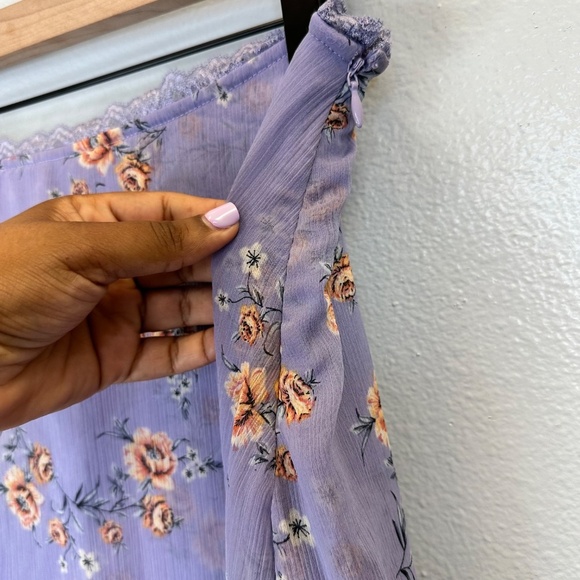 Free People Asymmetrical Garden Party Floral Skirt size Small - Picture 4 of 7